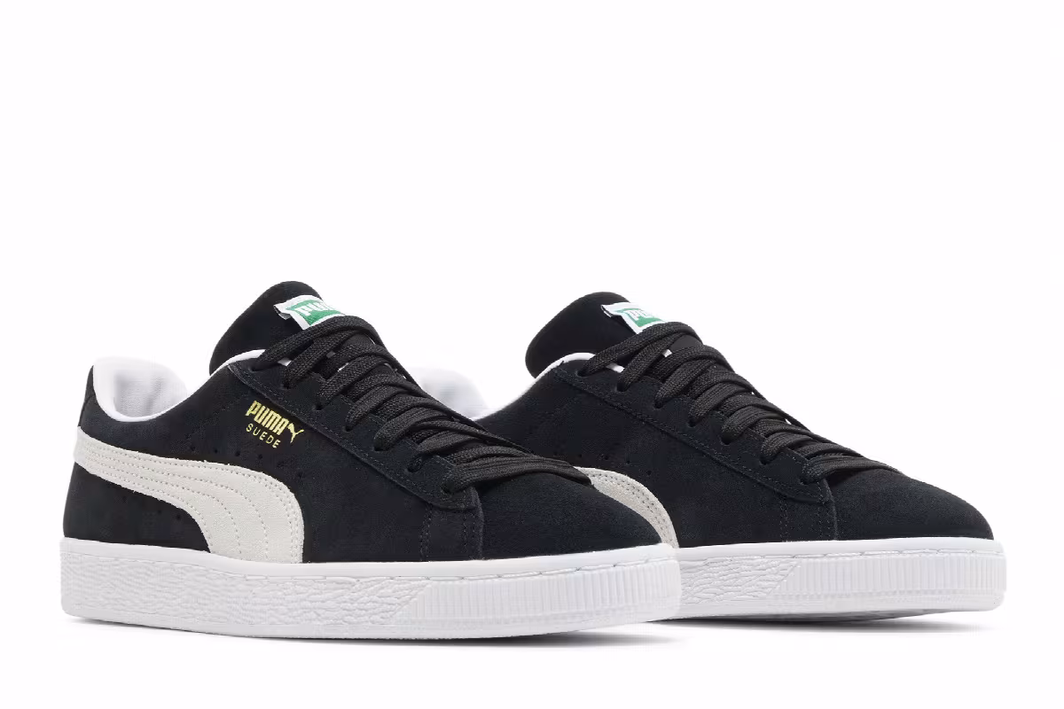 Puma Women's Suede Classic 21 Black White, view 9