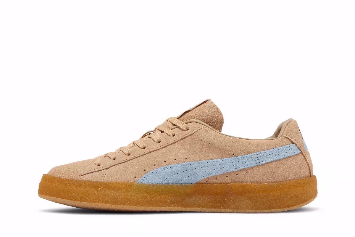 Maison Kitsune x Puma Suede Crepe Travertine Chambray Blue, view 4