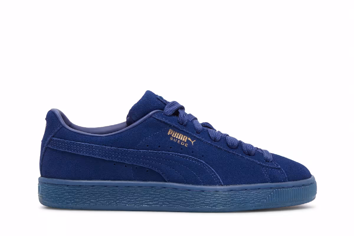 Puma Suede Classic Jr Mono Gold - Elektro Blue, view 2