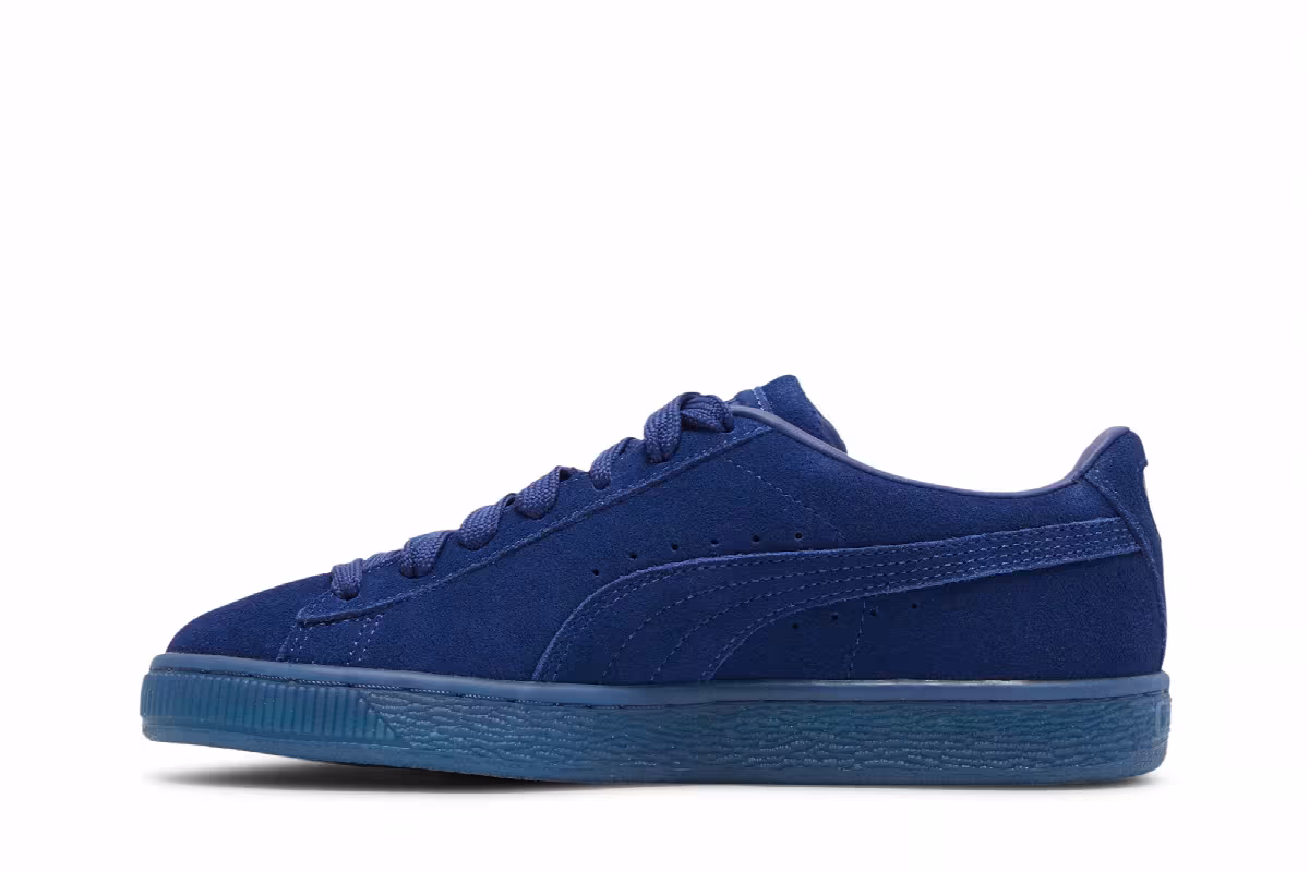 Puma Suede Classic Jr Mono Gold - Elektro Blue, view 4