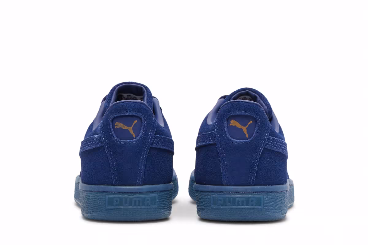 Puma Suede Classic Jr Mono Gold - Elektro Blue, view 7