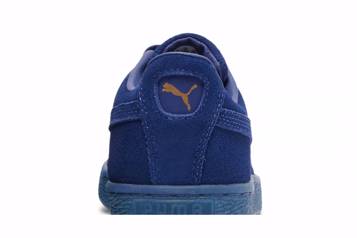 Puma Suede Classic Jr Mono Gold - Elektro Blue, view 8