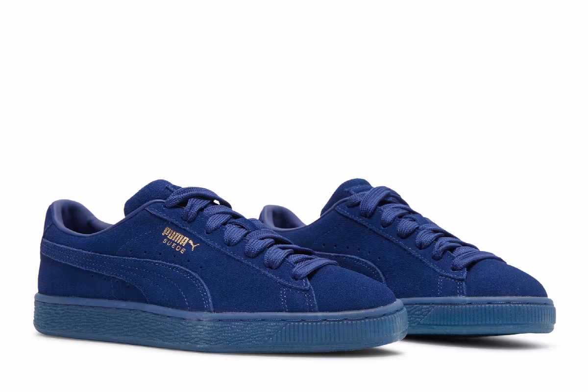 Puma Suede Classic Jr Mono Gold - Elektro Blue, view 9