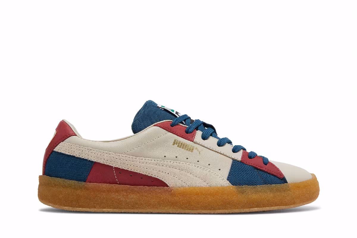 Puma Suede Crepe Patch - Peyote Blue Red, view 2
