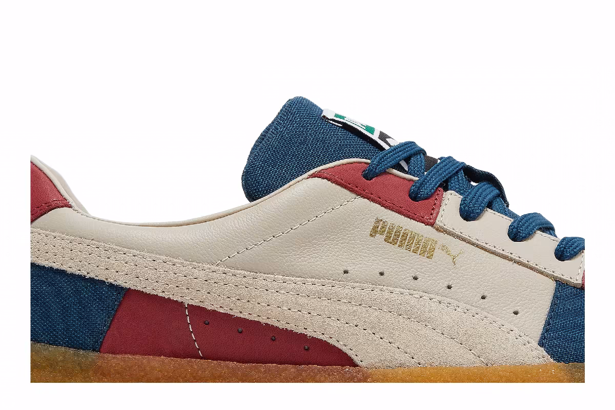 Puma Suede Crepe Patch - Peyote Blue Red, view 3