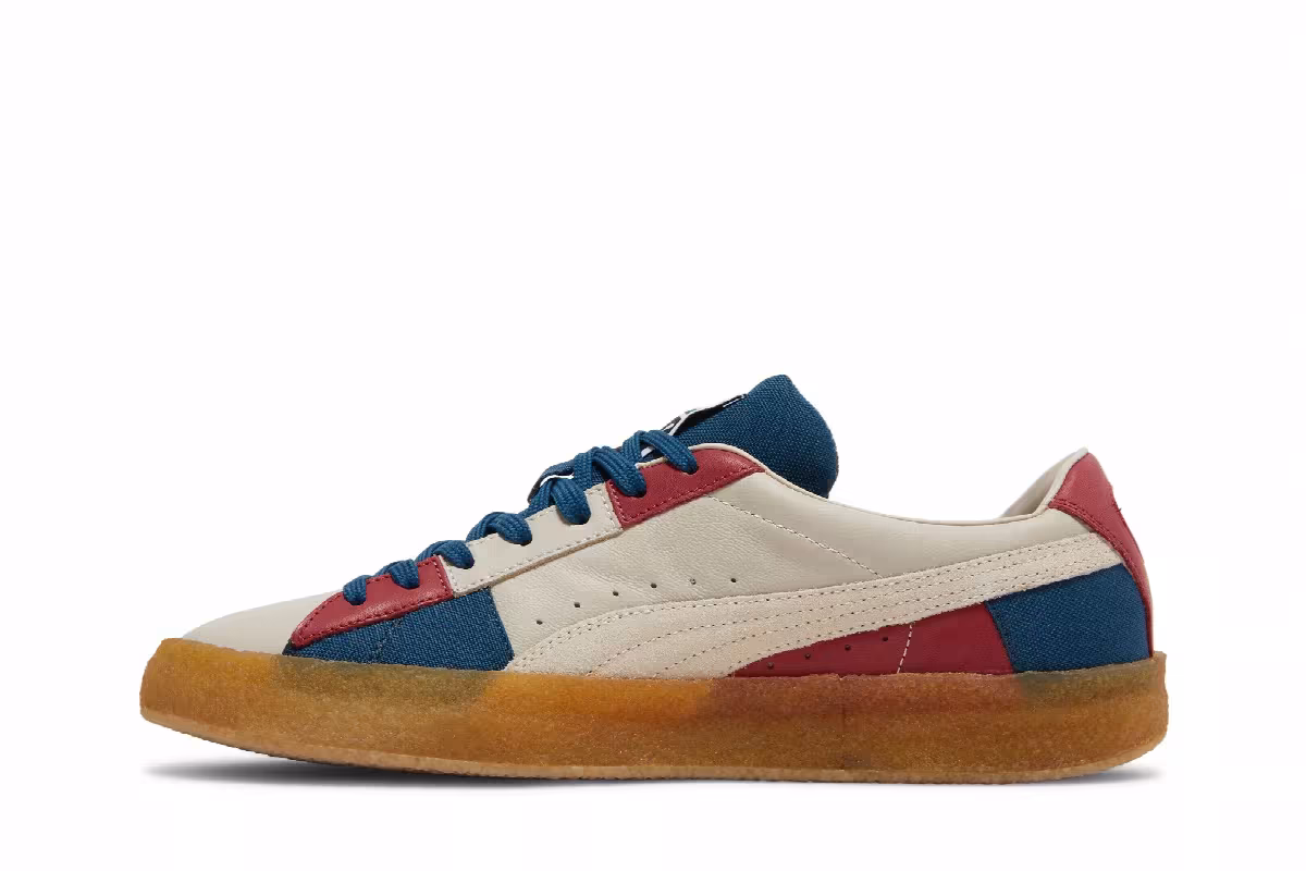 Puma Suede Crepe Patch - Peyote Blue Red, view 4