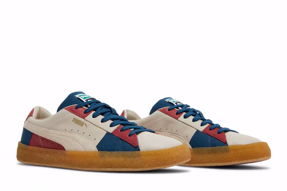 Puma Suede Crepe Patch - Peyote Blue Red, view 9