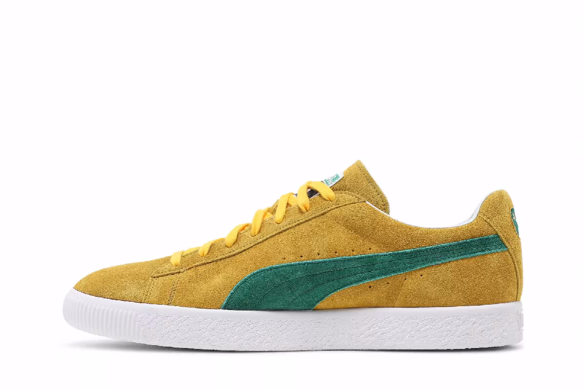 Puma Suede Vintage Made In Japan Spectra Yellow Amazon Green, view 4