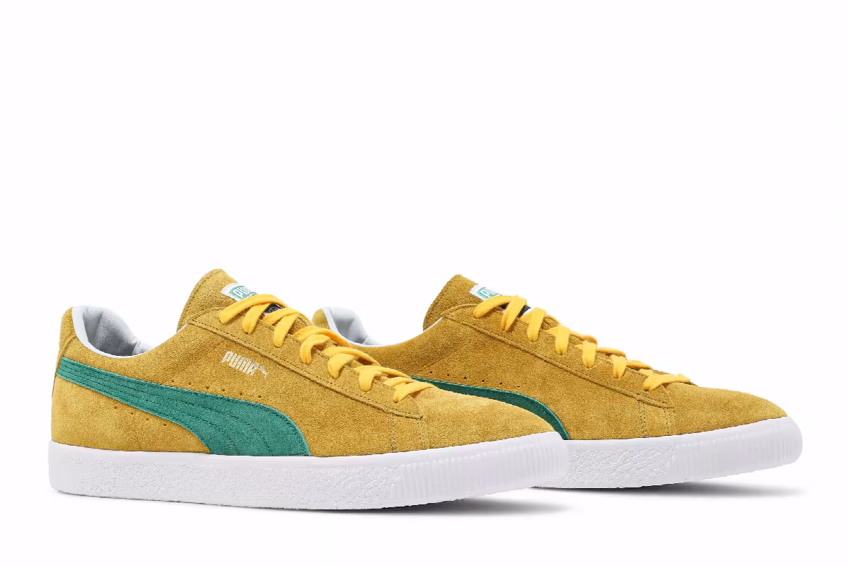 Puma Suede Vintage Made In Japan Spectra Yellow Amazon Green, view 9