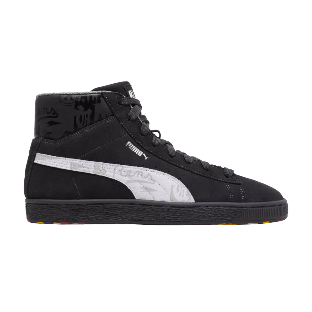 Black Fives x Puma Suede High Black