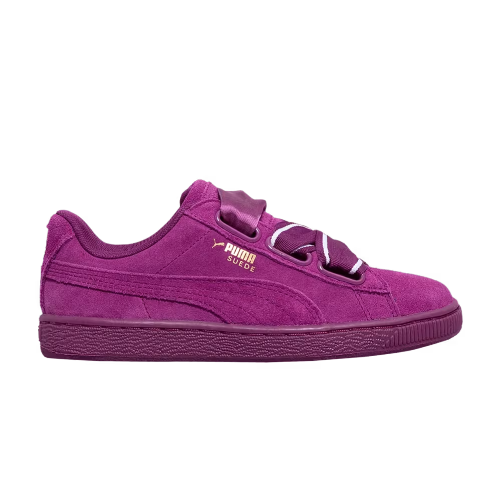 Puma Women's Suede Heart Satin 2 Dark Purple