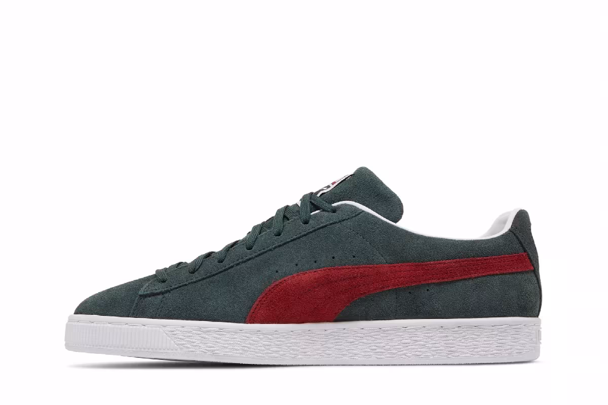 Puma Suede Classic 21 Green Gables Intense Red, view 4