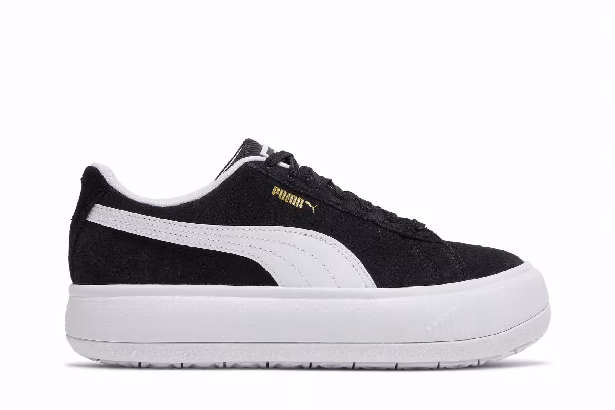 Puma Women's Suede Mayu Black White, view 2