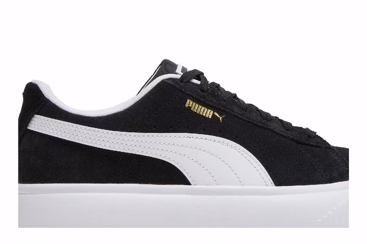 Puma Women's Suede Mayu Black White, view 3