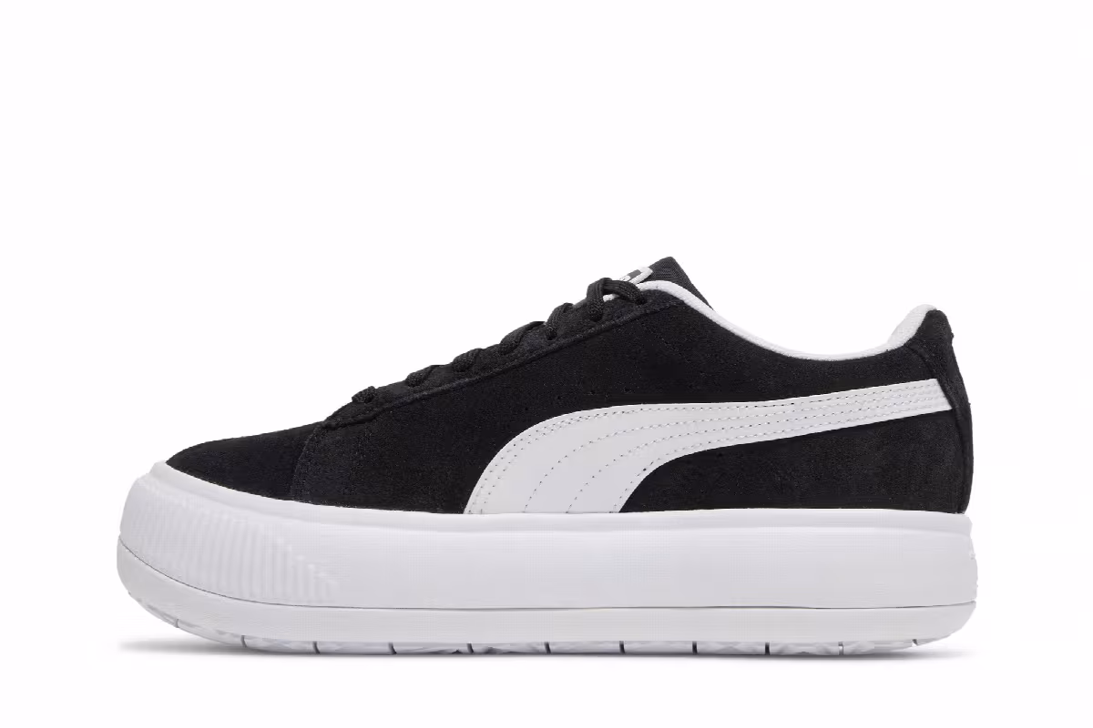 Puma Women's Suede Mayu Black White, view 4