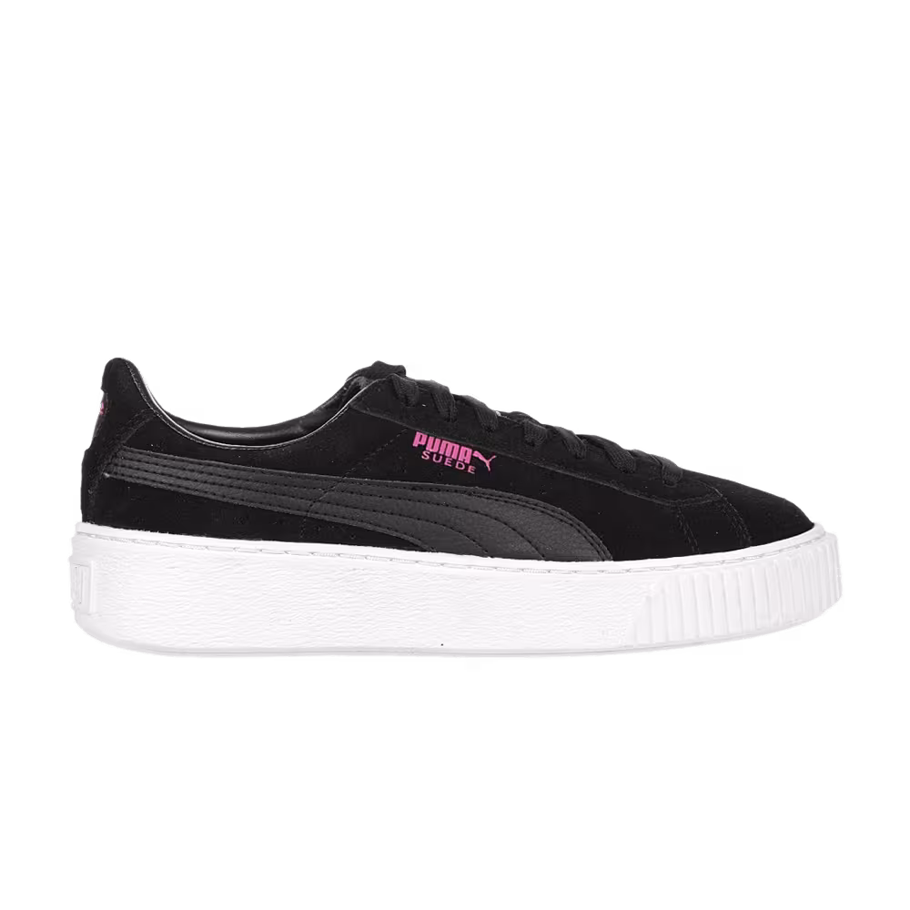 Puma Suede Platform Jr Black Pink