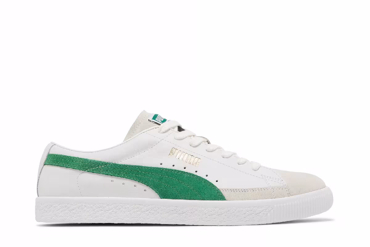 Puma Basket Vintage White Amazon Green, view 2