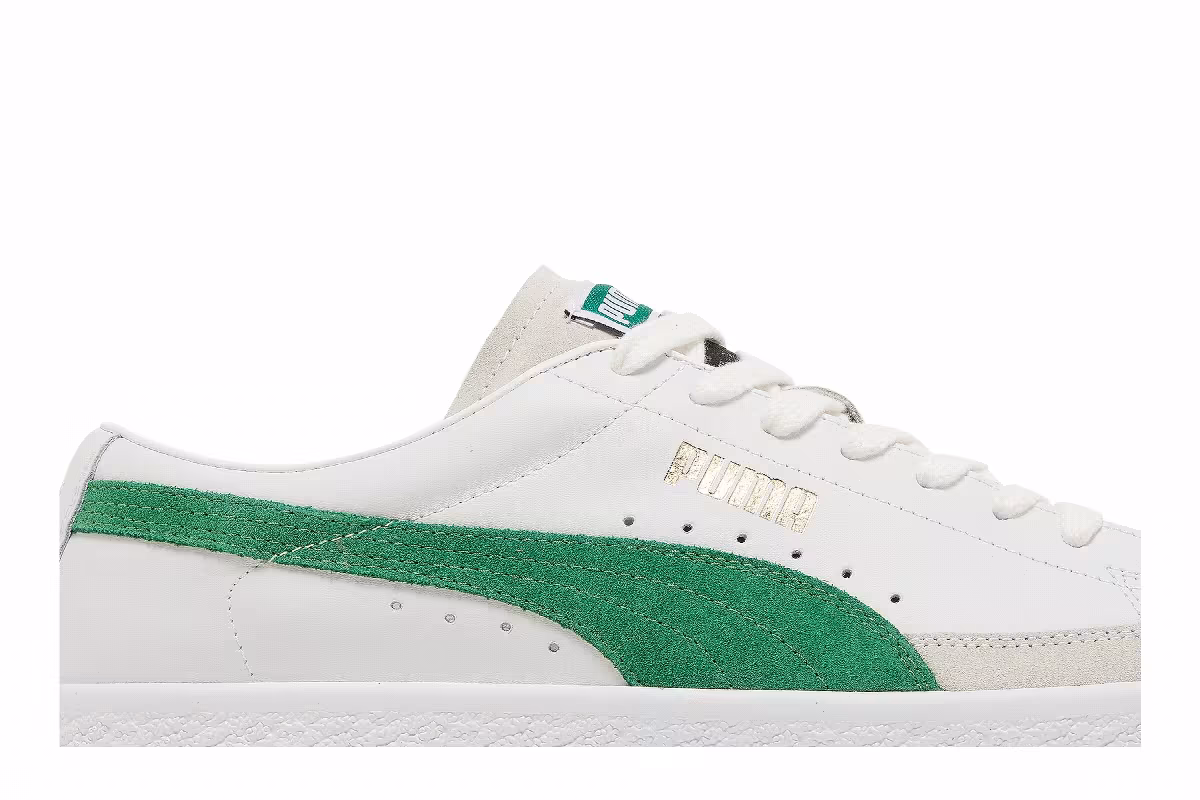 Puma Basket Vintage White Amazon Green, view 3