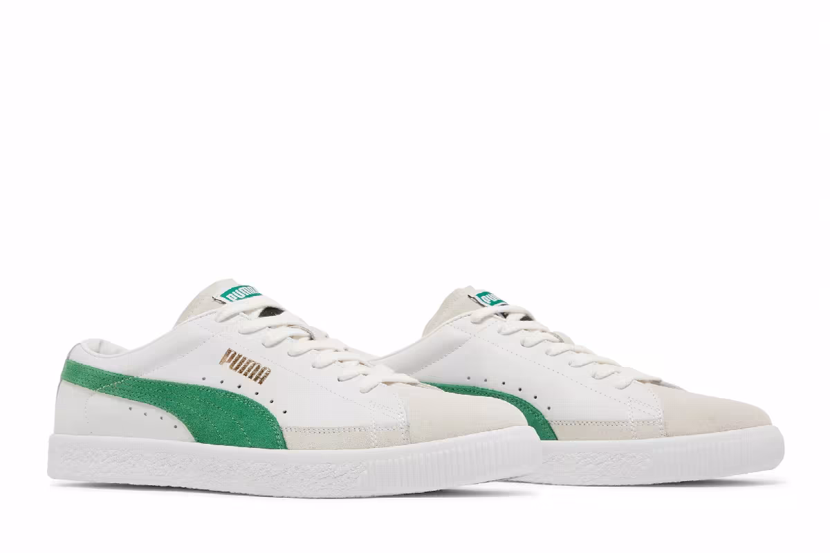 Puma Basket Vintage White Amazon Green, view 9
