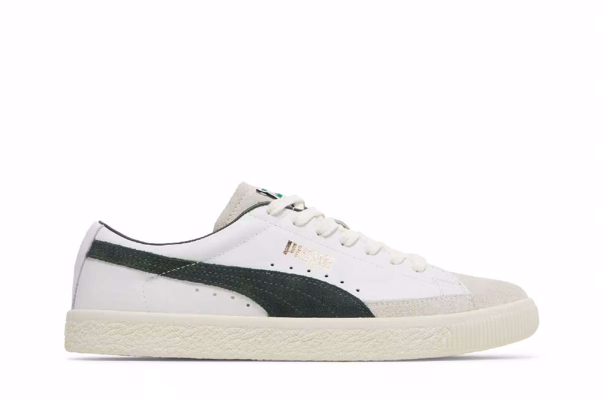 Puma Basket Vintage White Green Gables, view 2