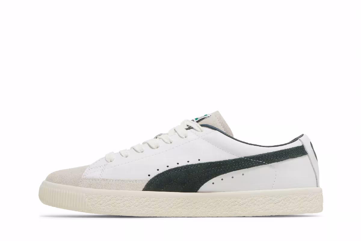 Puma Basket Vintage White Green Gables, view 4