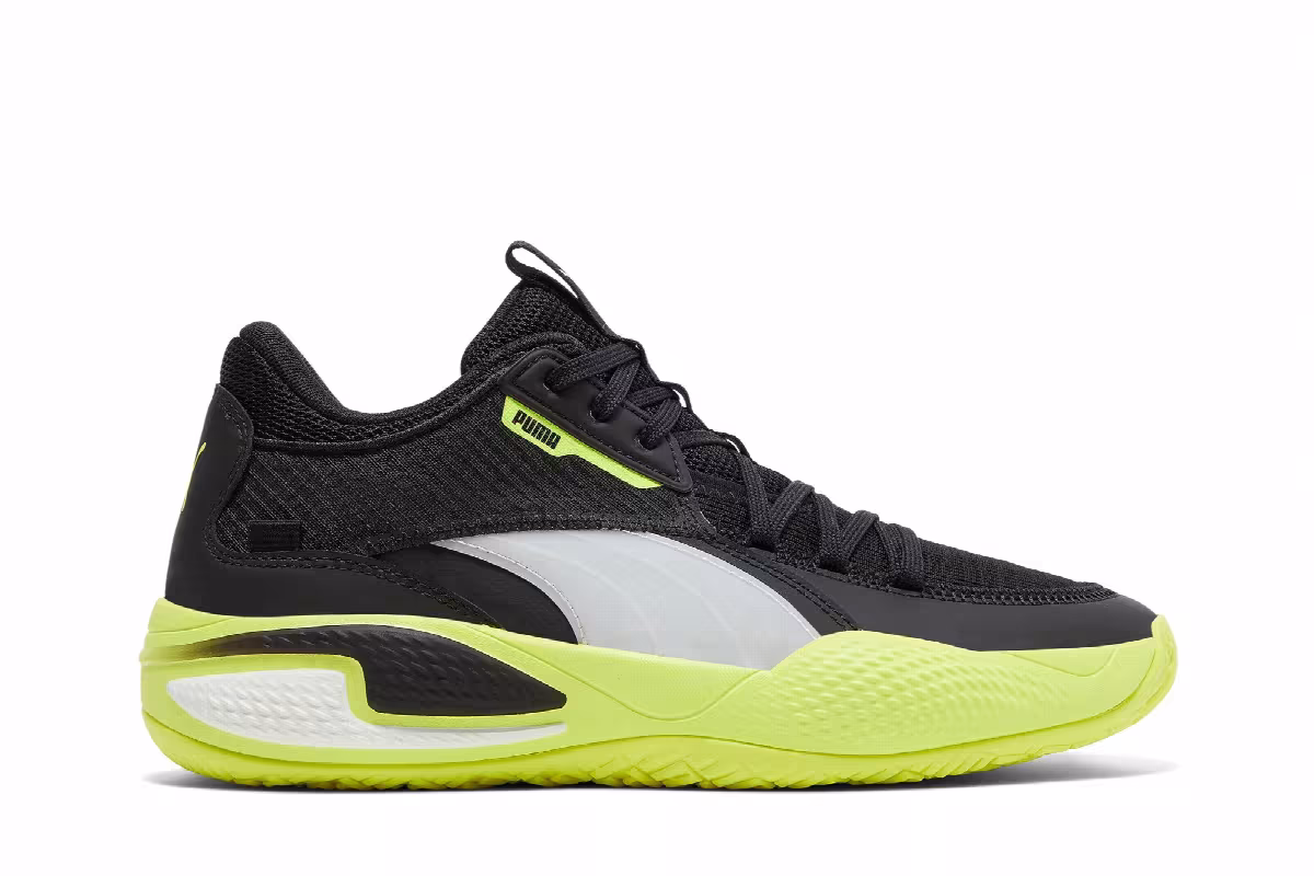 Puma Court Rider Black Yellow Alert, view 2