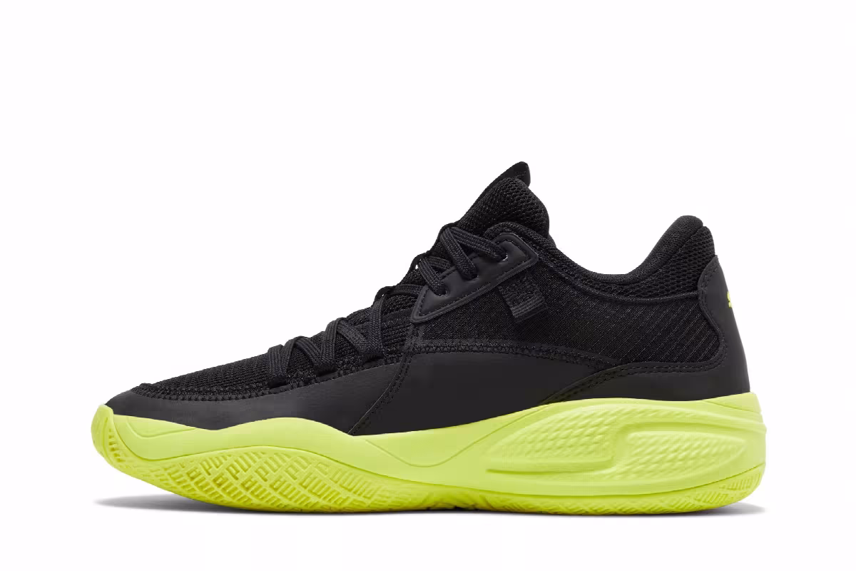 Puma Court Rider Black Yellow Alert, view 4