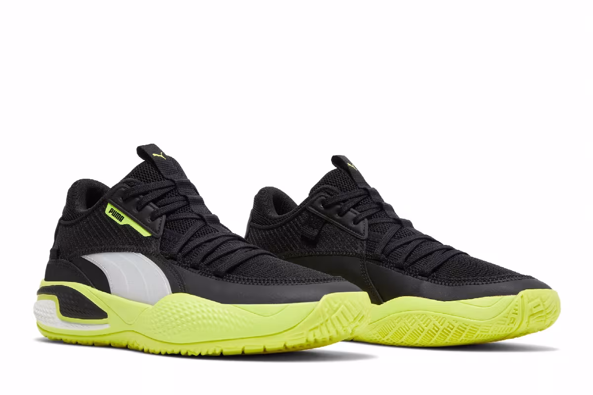 Puma Court Rider Black Yellow Alert, view 9