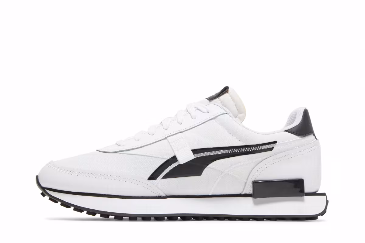 Puma Future Rider Twofold White Black, view 4