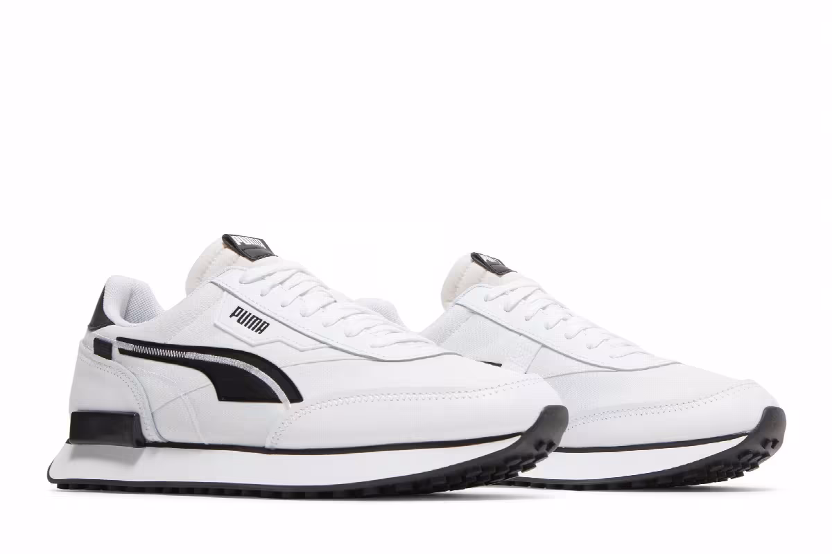Puma Future Rider Twofold White Black, view 9