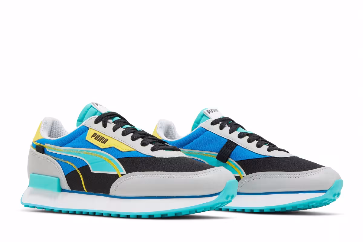 Puma Future Rider Twofold Grey Violet Future Blue, view 9