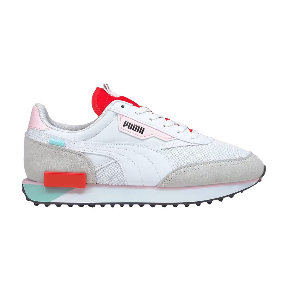 Puma Future Rider Neon Play - White Poppy Red