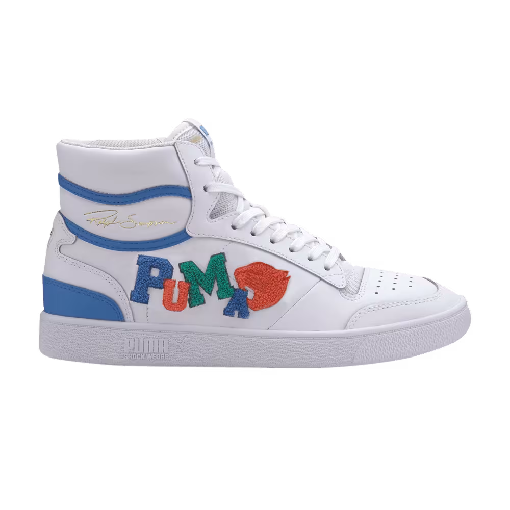 Puma Ralph Sampson Mid Badges - White Palace Blue