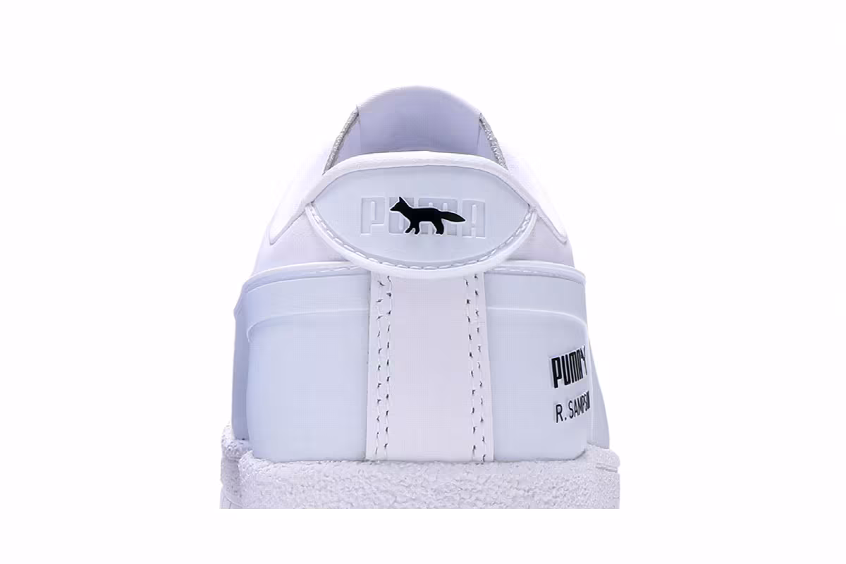Maison Kitsune x Puma Ralph Sampson 70 Low White, view 8