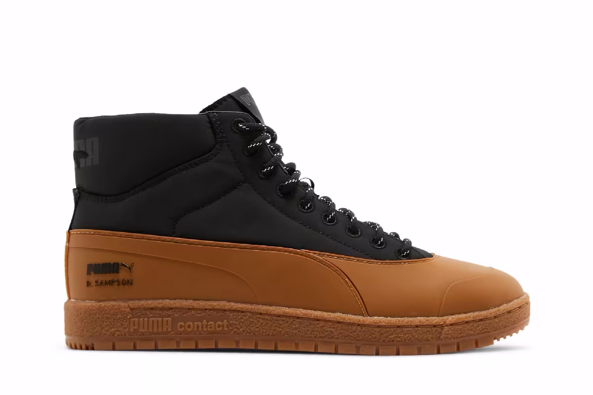 Maison Kitsune x Puma Ralph Sampson 70 Mid Black Gum, view 2