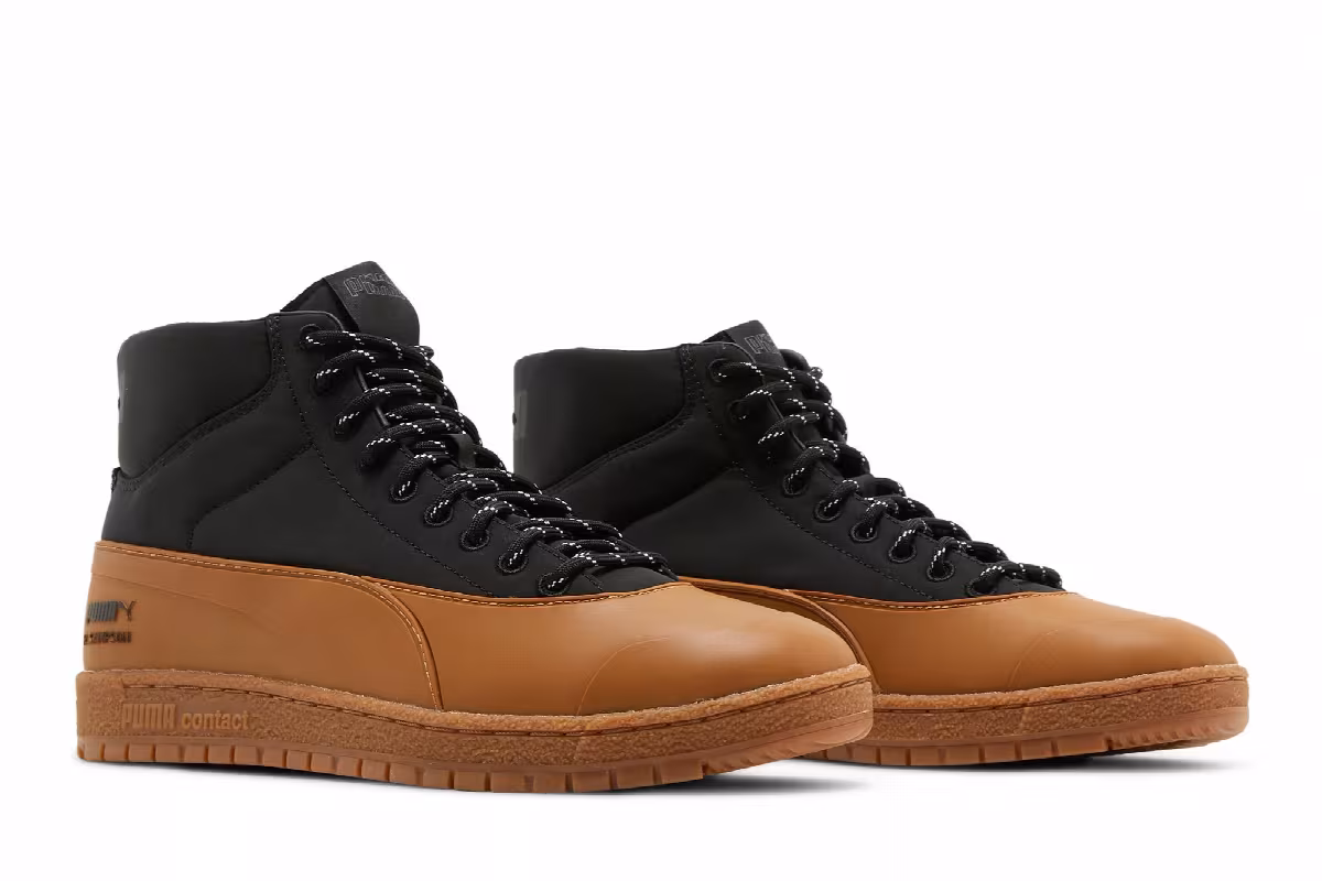 Maison Kitsune x Puma Ralph Sampson 70 Mid Black Gum, view 9