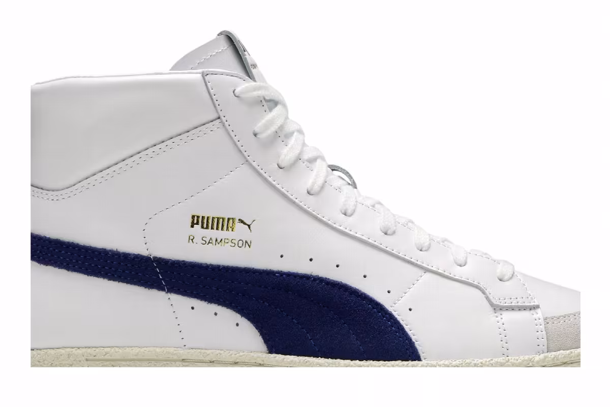 Puma Ralph Sampson 70 Mid OG White Elektro Blue, view 3