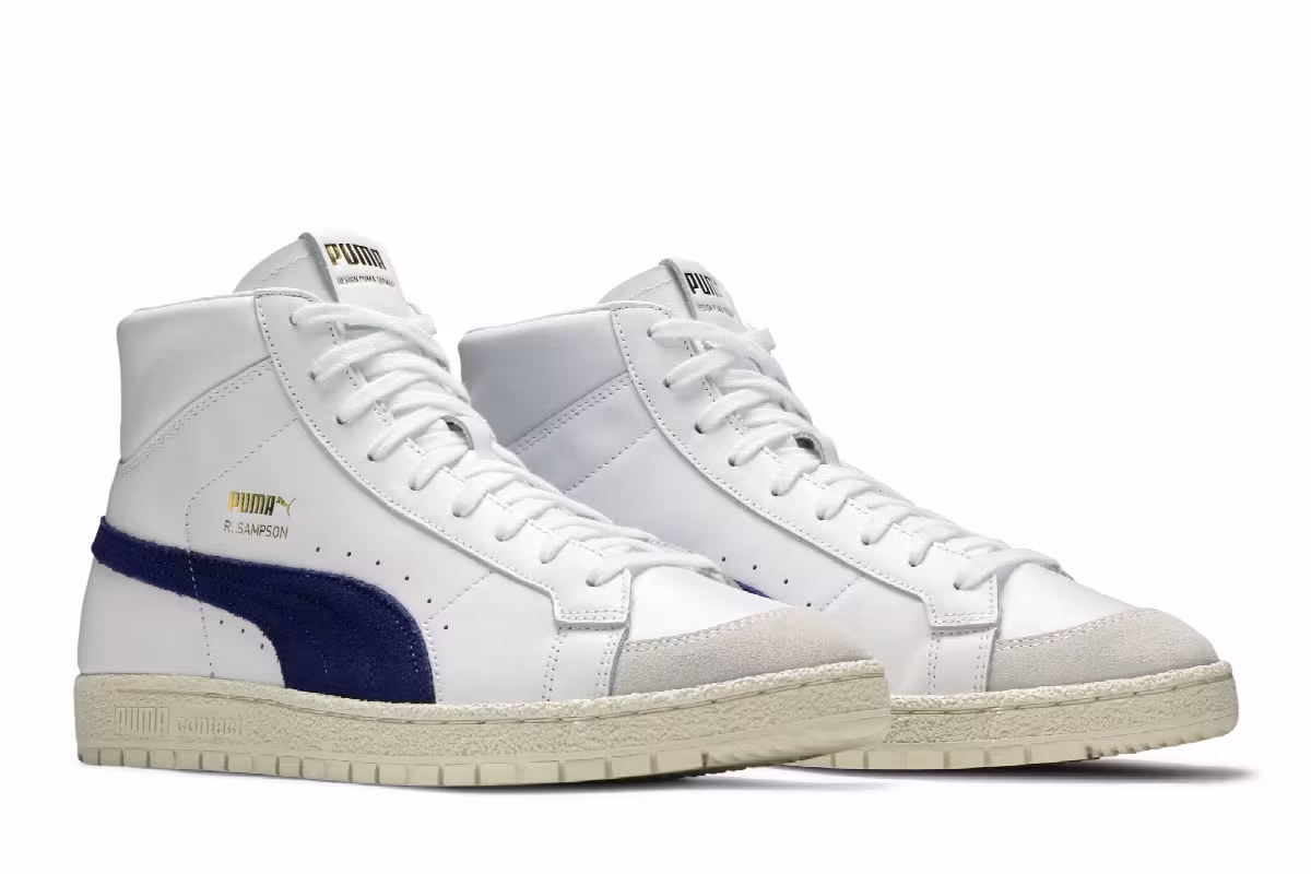 Puma Ralph Sampson 70 Mid OG White Elektro Blue, view 9