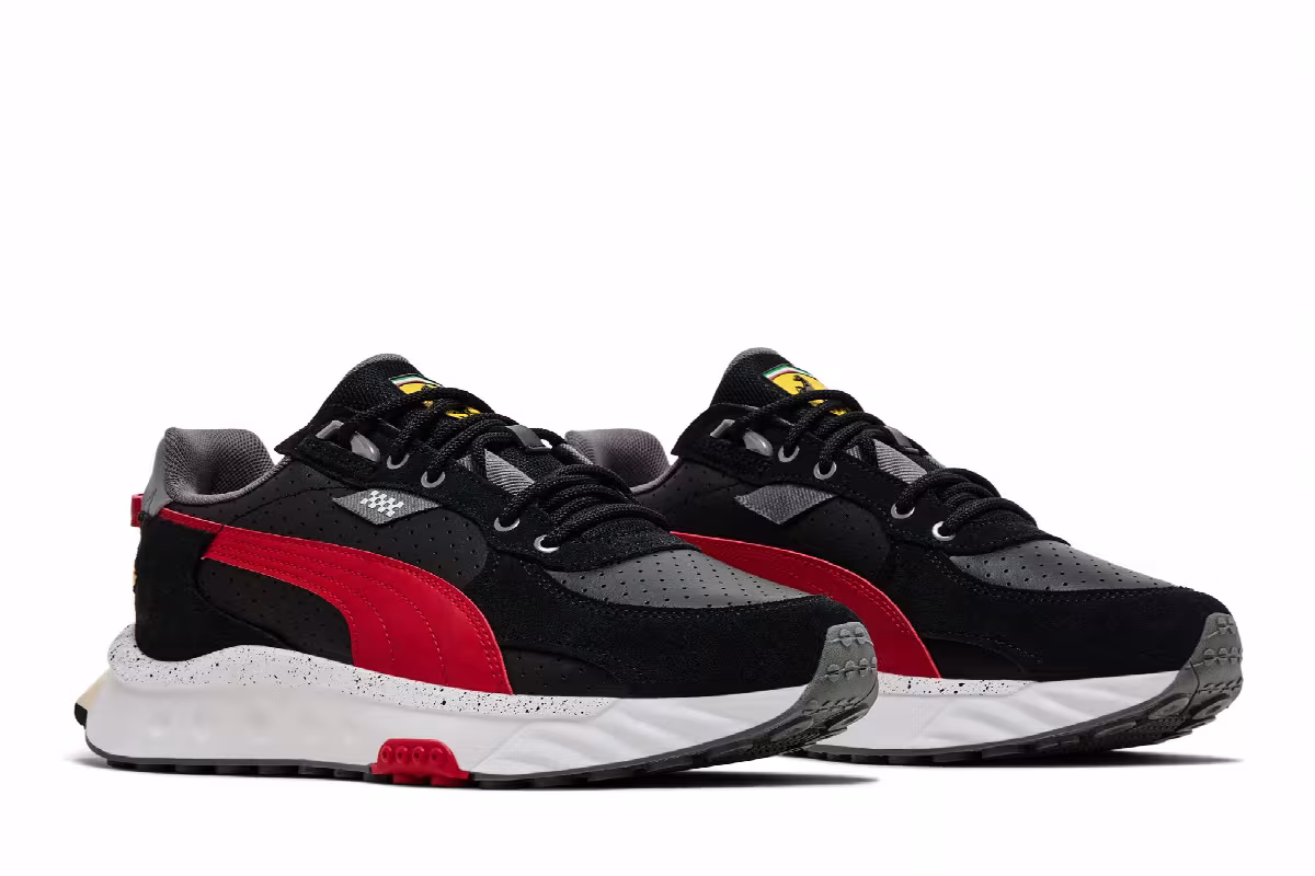 Puma Scuderia Ferrari x Wild Rider Black Rosso Corsa, view 9