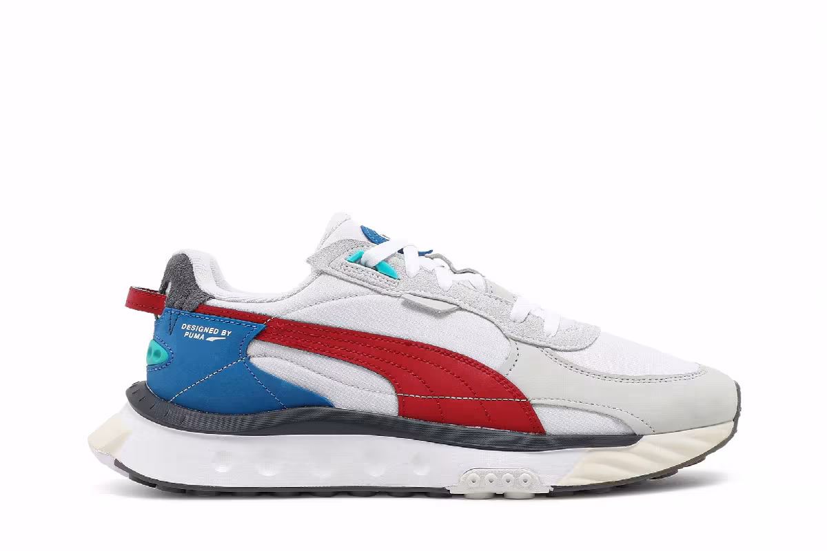 Puma Wild Rider Layers - White Urban Red, view 2