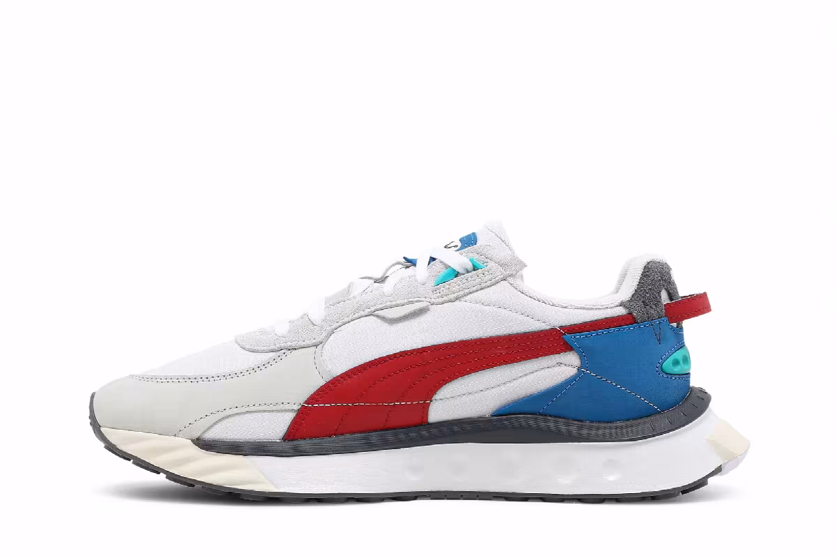 Puma Wild Rider Layers - White Urban Red, view 4