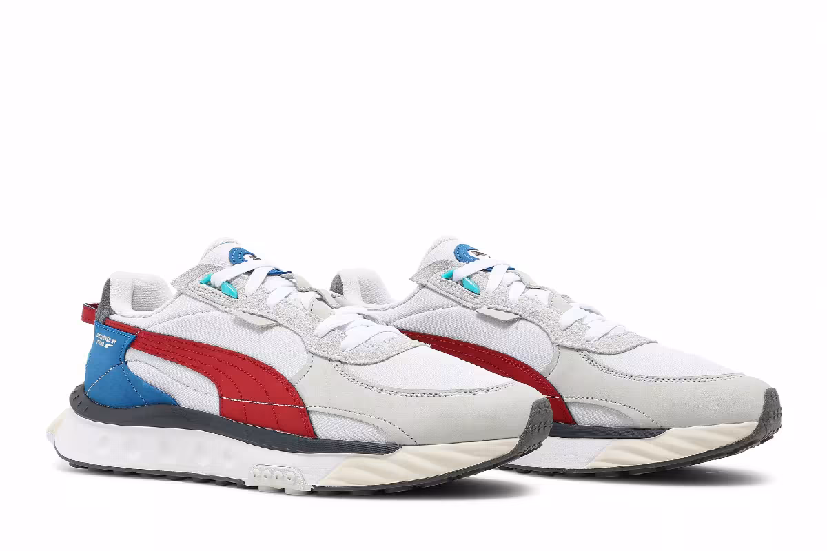 Puma Wild Rider Layers - White Urban Red, view 9