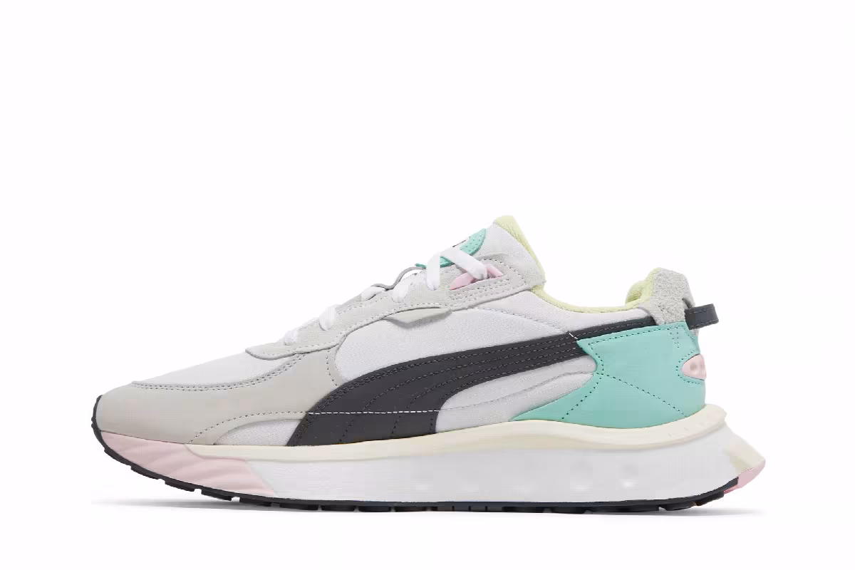Puma Wild Rider Layers - White Ebony, view 4