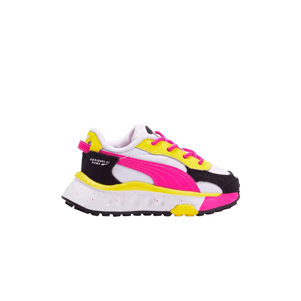 Puma Wild Rider Toddler Rollin' - Pink Glow Yellow