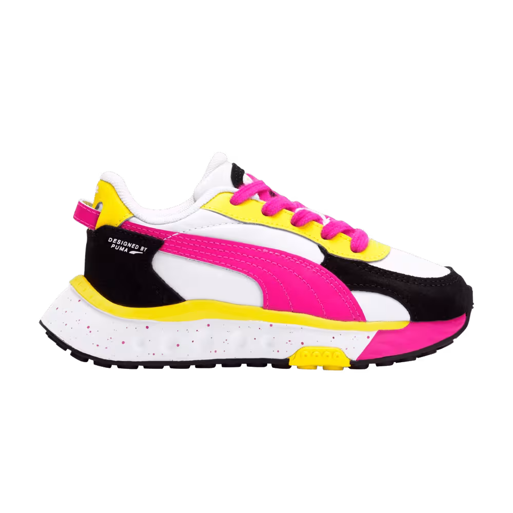 Puma Wild Rider Little Kid Rollin - Pink Glow Yellow