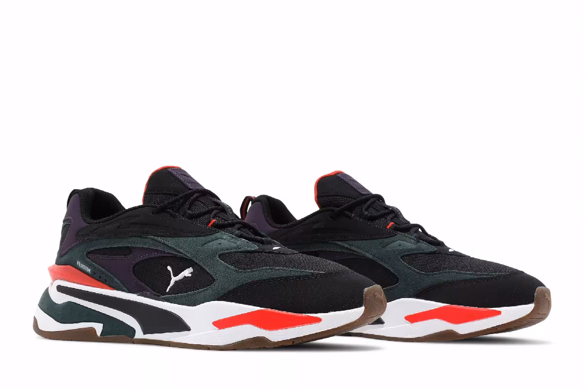 Puma RS-Fast Buck Black Green Gables, view 9
