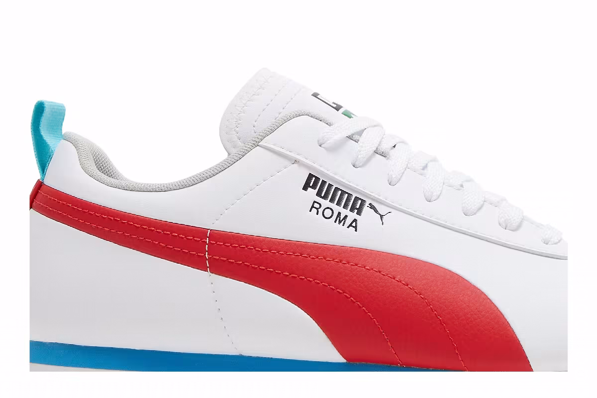 Puma Roma Game White High Risk Red, view 3