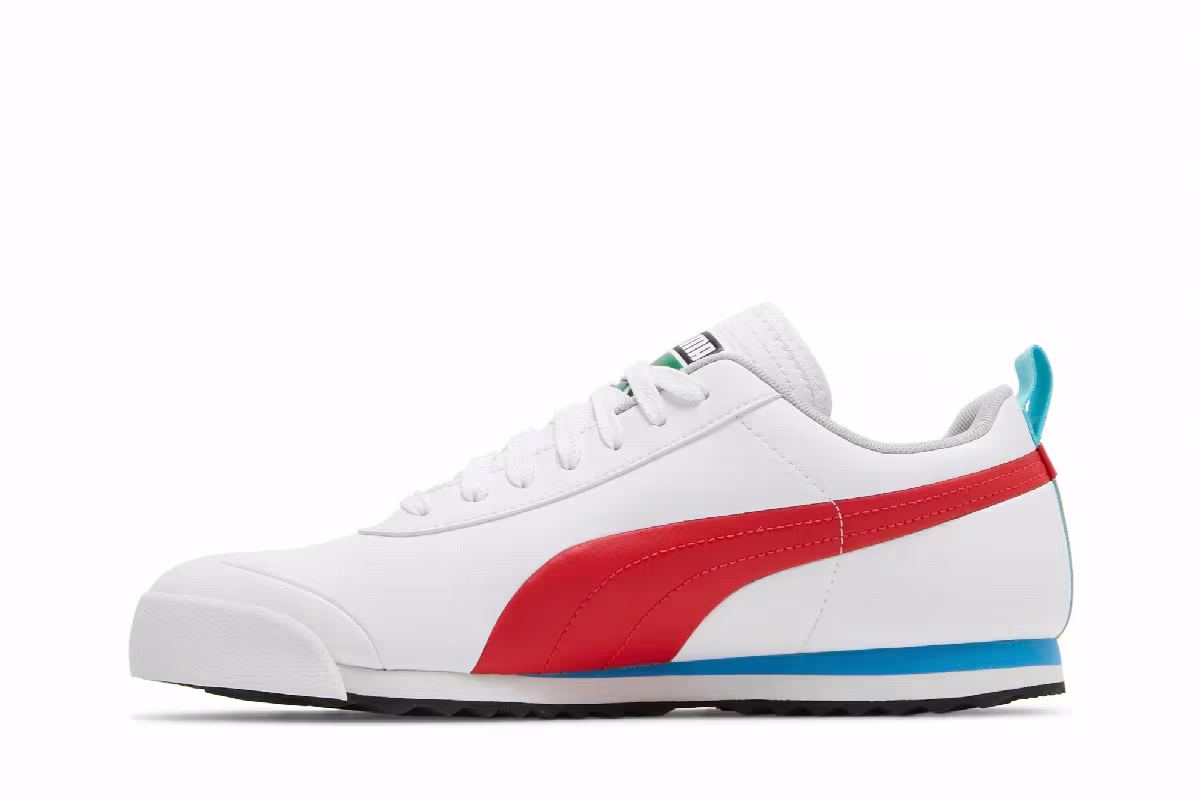 Puma Roma Game White High Risk Red, view 4