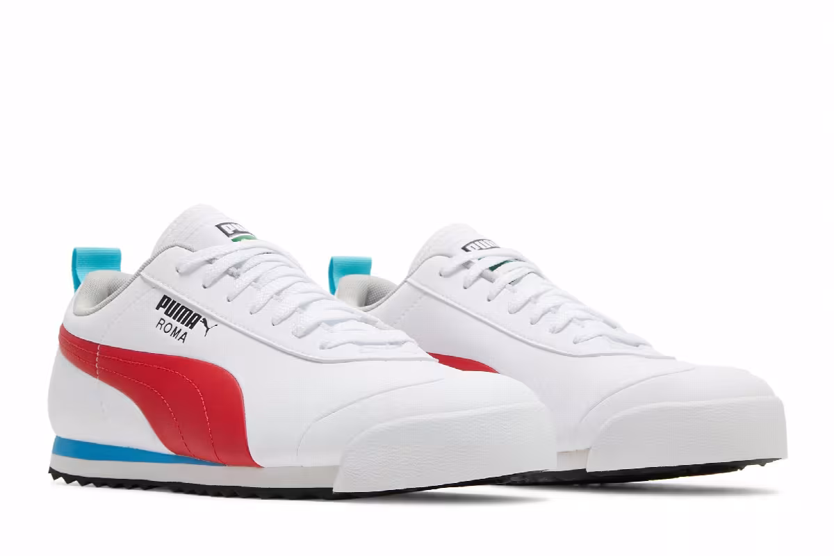 Puma Roma Game White High Risk Red, view 9
