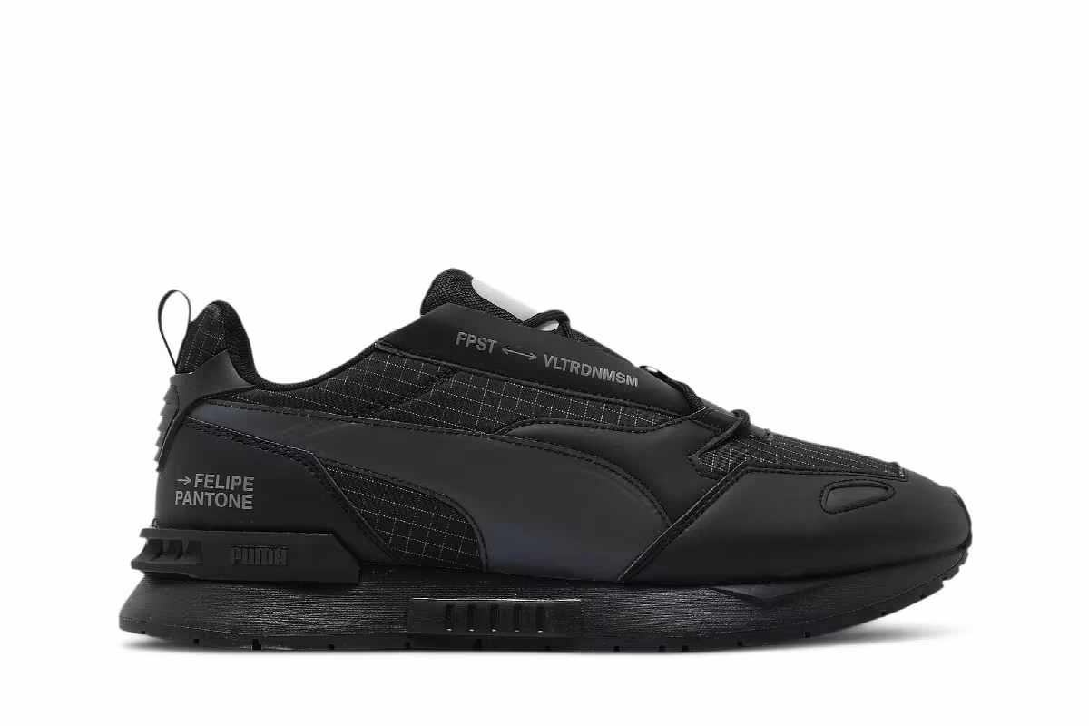 Felipe Pantone x Puma Mirage Mox Tech Iridescent Black, view 2